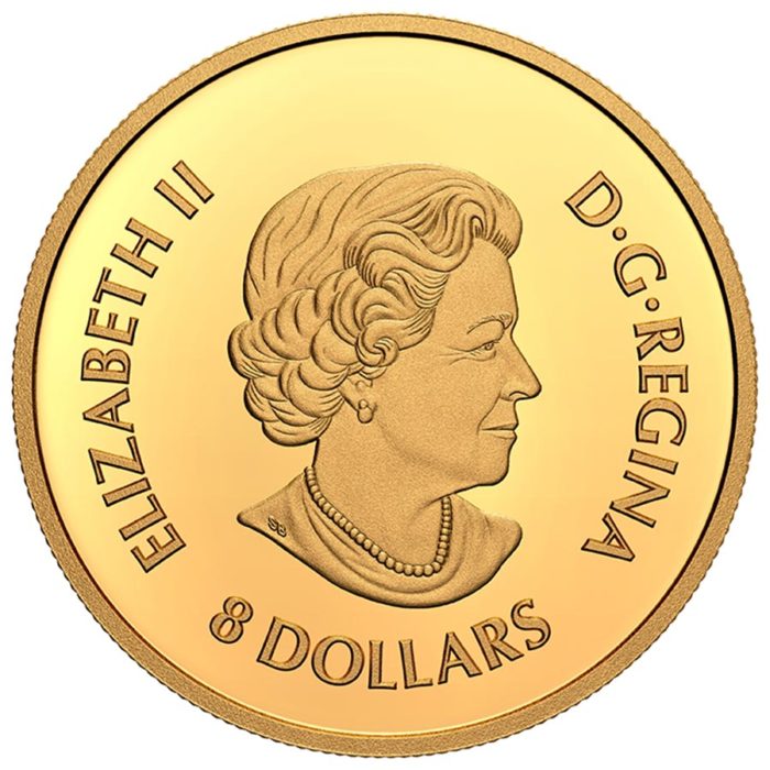 2021 $8 Pure Gold Coin – Triumphant Dragon - Image 2