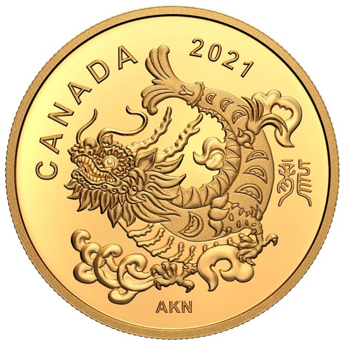 2021 $8 Pure Gold Coin – Triumphant Dragon