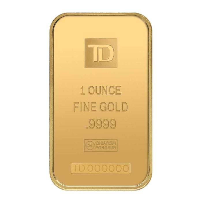 1 oz TD Bank Gold Bar