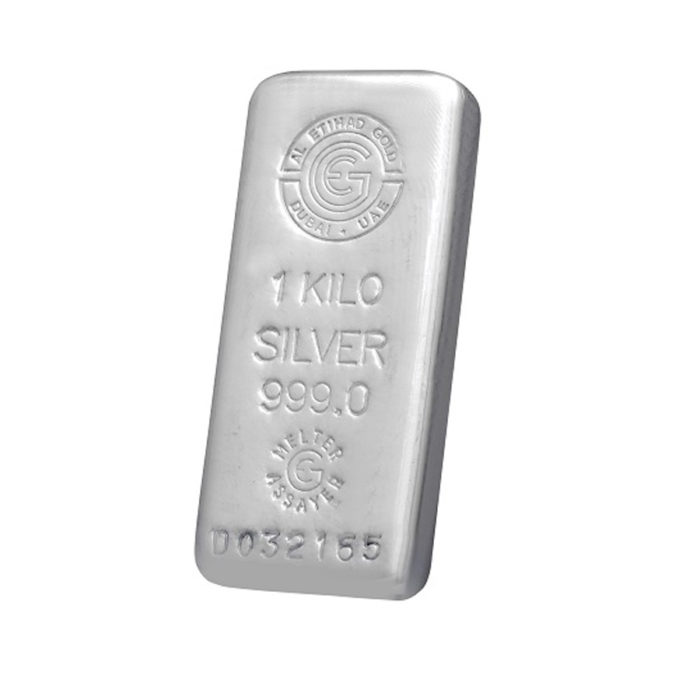 1 Kilo Pure Silver Bar - Al Etihad Refinery Dubai, UAE - Image 2