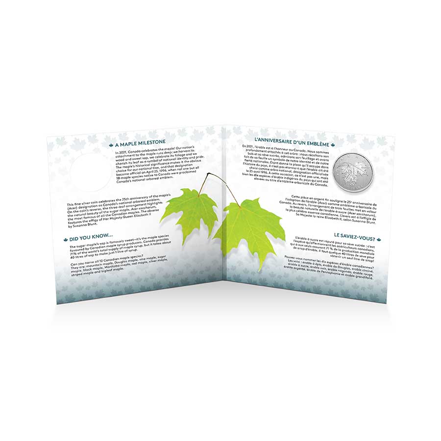 2021 $5 Fine Silver Coin – Moments to Hold – 25th Anniversary of Canada’s Arboreal Emblem - Image 5