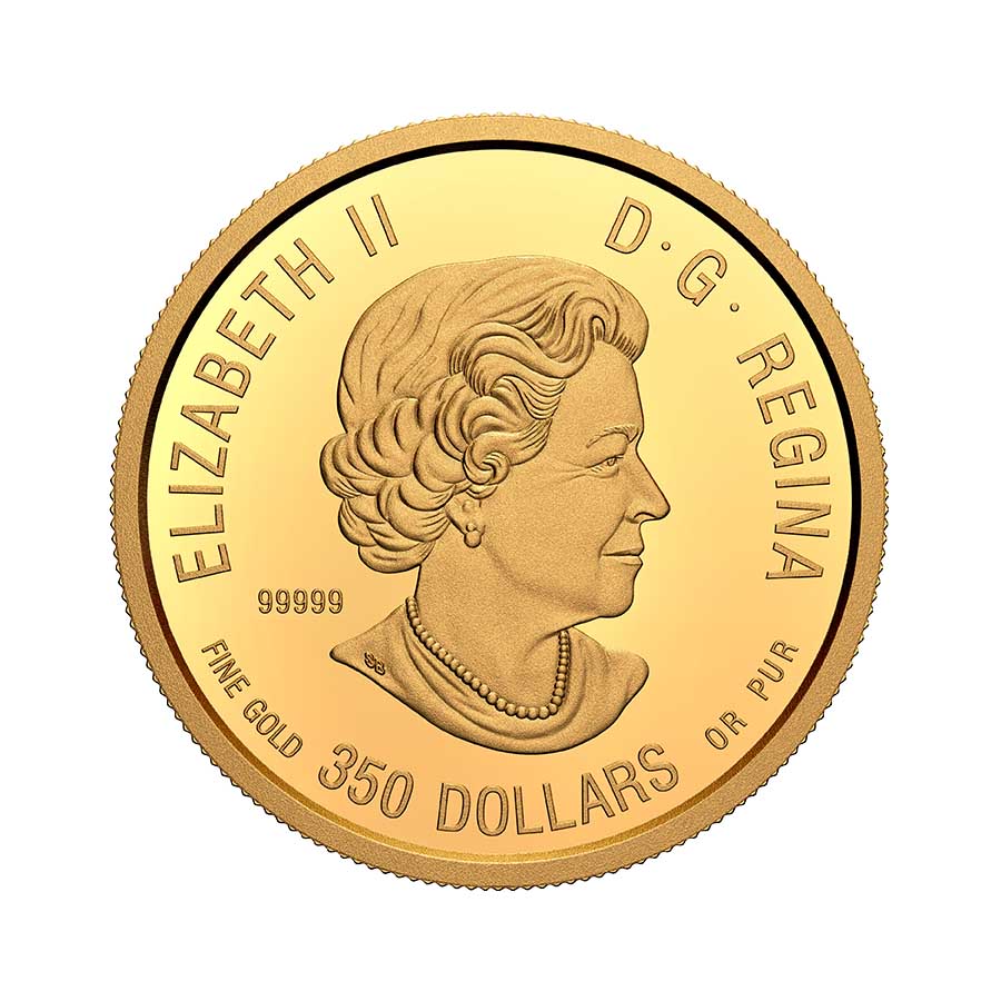 2021 $350 Pure Gold Coin - Canadian Wildlife Portraits: The Caribou - Image 2