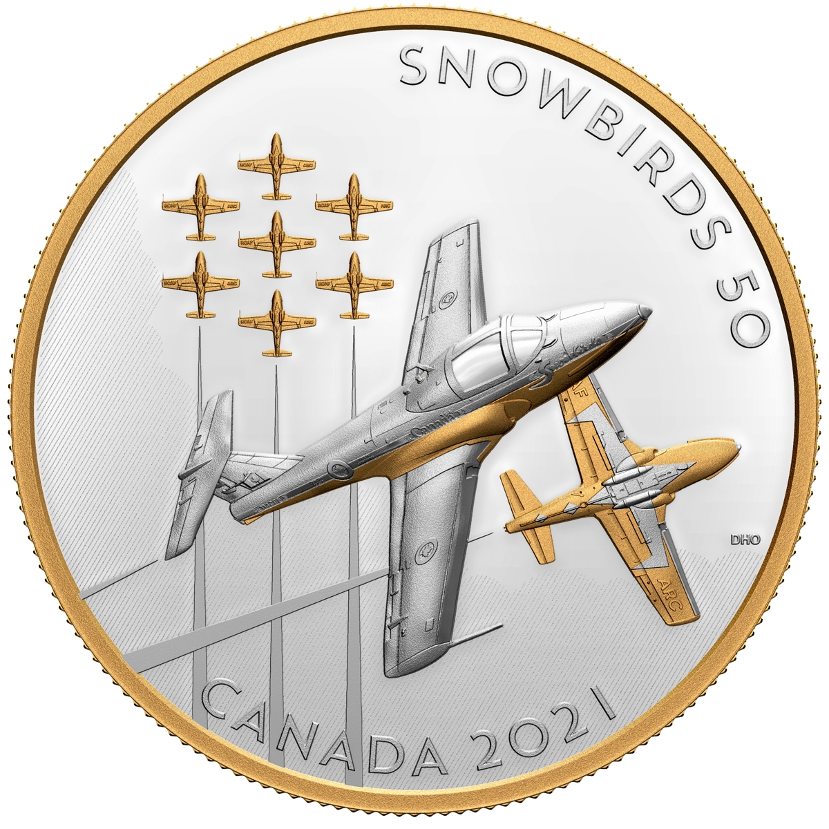 2021 $50 The Snowbirds: A Canadian Legacy - Pure Silver Coin