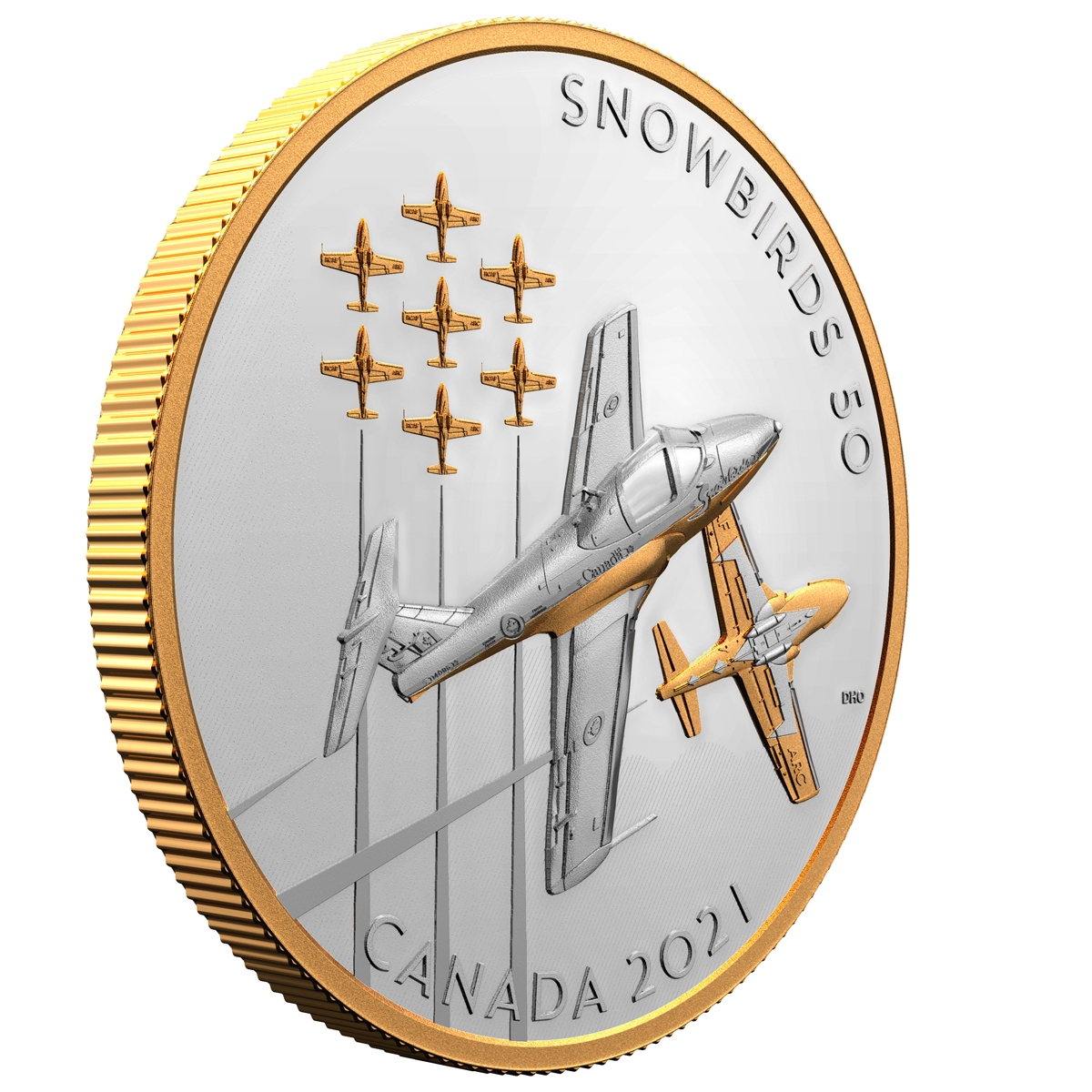 2021 $50 The Snowbirds: A Canadian Legacy - Pure Silver Coin - Image 2