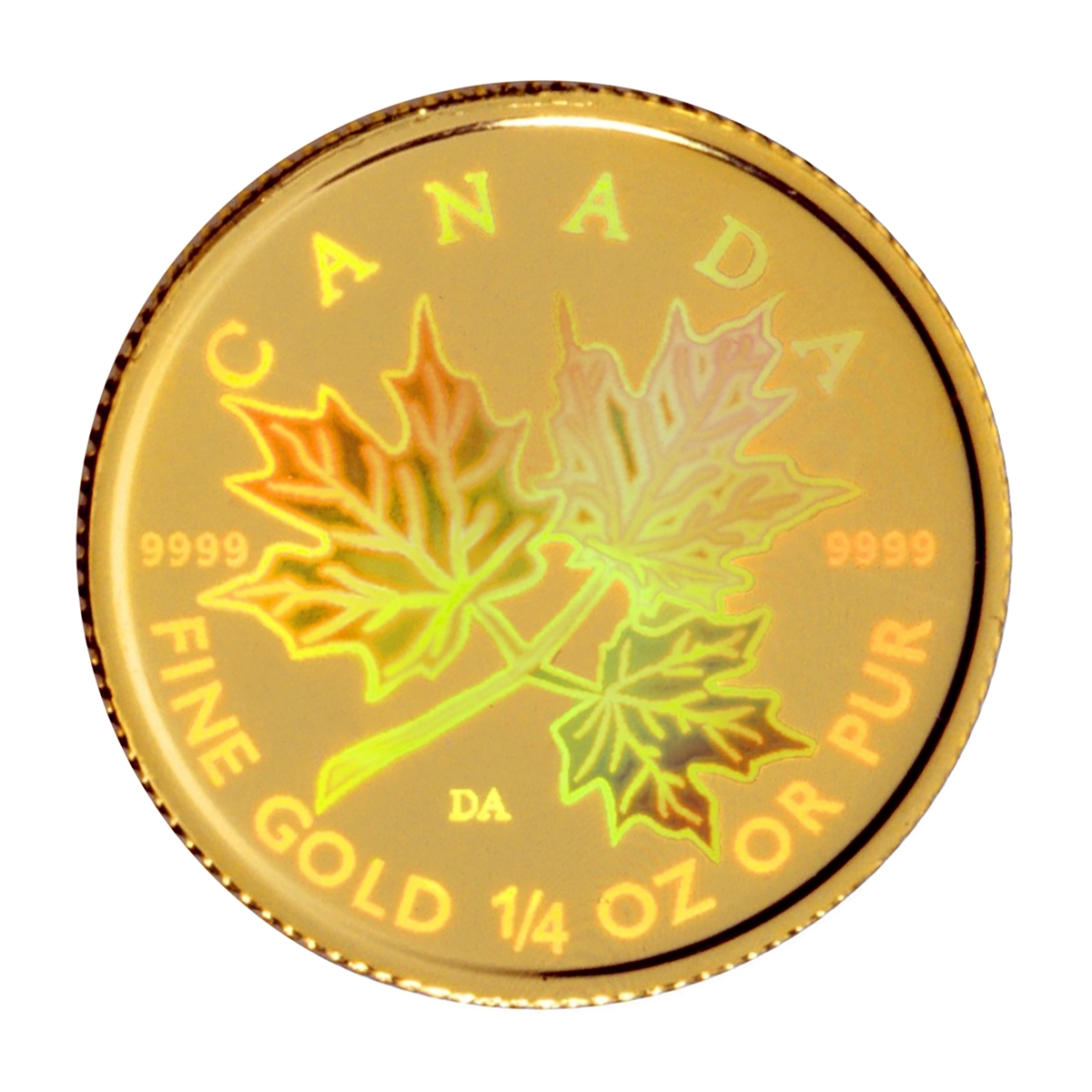 Canada fine gold 1/4 oz or pur