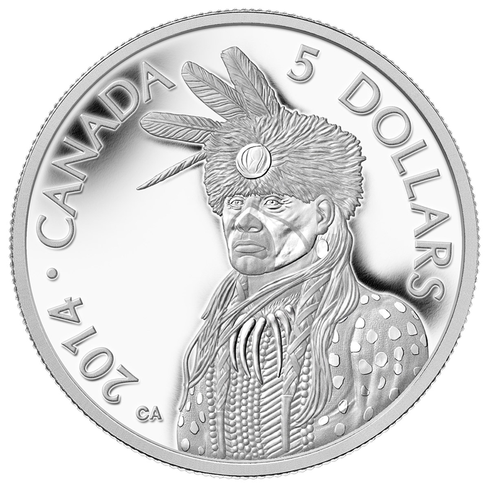 2014 $5 Portrait Of Nanaboozhoo - Pure Platinum Coin