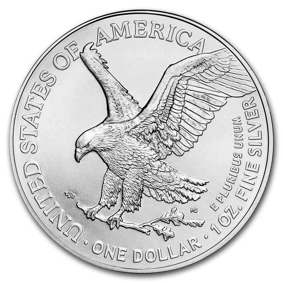 2021 1 oz American Silver Eagle BU (Type 2) Bullion Mart