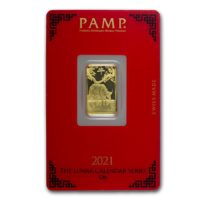 5 gram Gold Bar - PAMP Suisse Year of the Ox (In Assay) - Bullion Mart