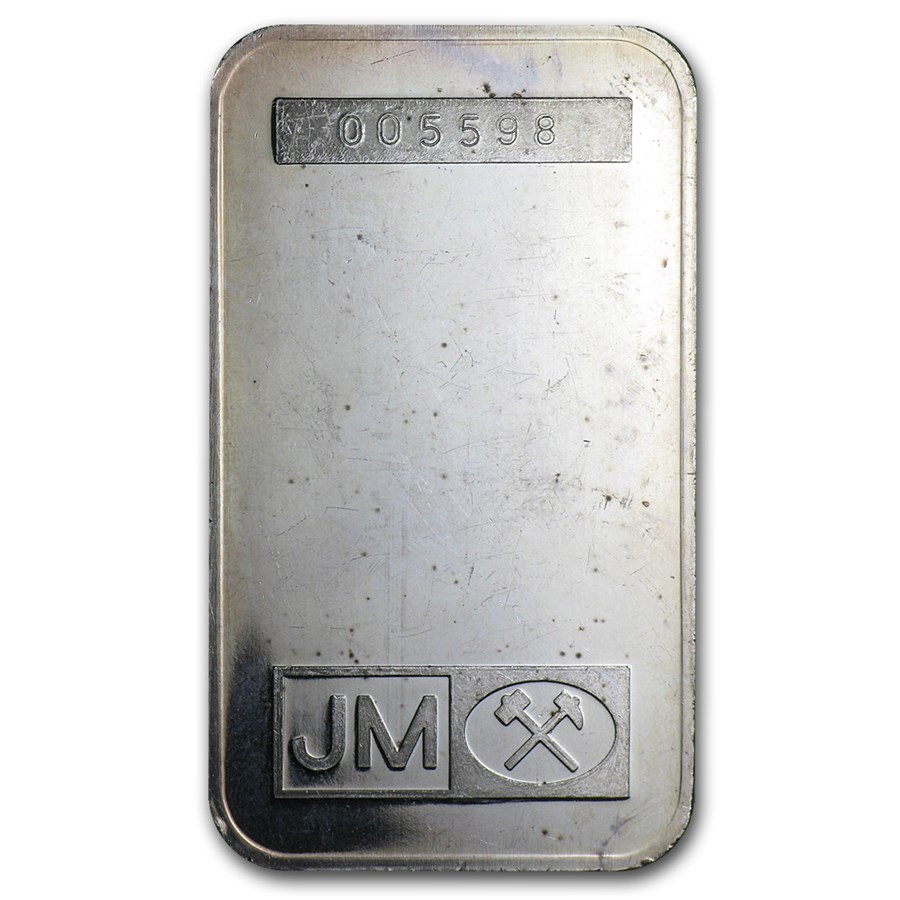 1 oz Silver Vintage Bar - Johnson Matthey (Made for Scotiabank) in