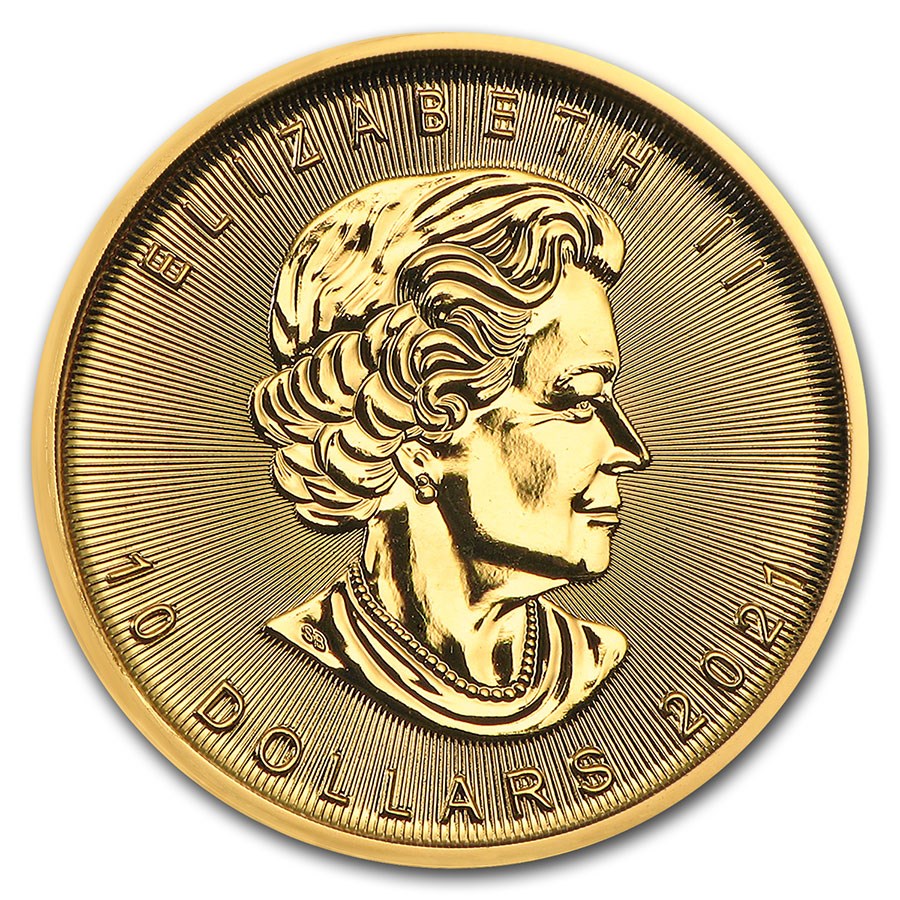 2021 Canada 1/4 oz Gold Maple Leaf - Image 2