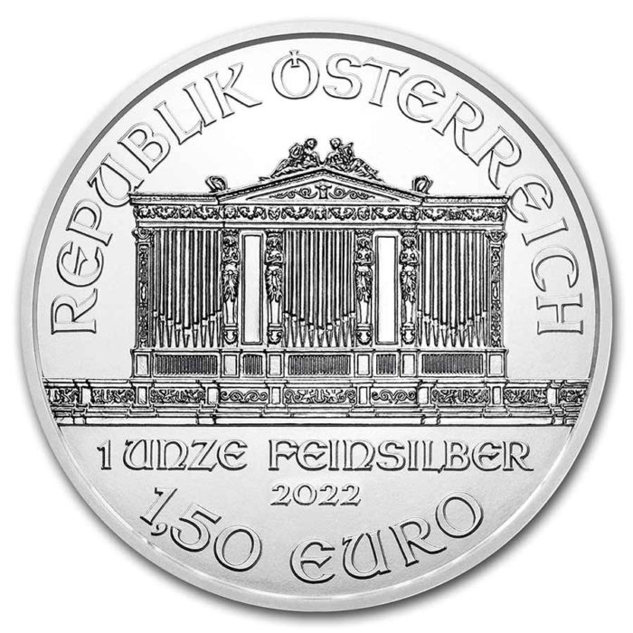 2022 Austria 1 oz Silver Philharmonic Coin (BU) - Image 2