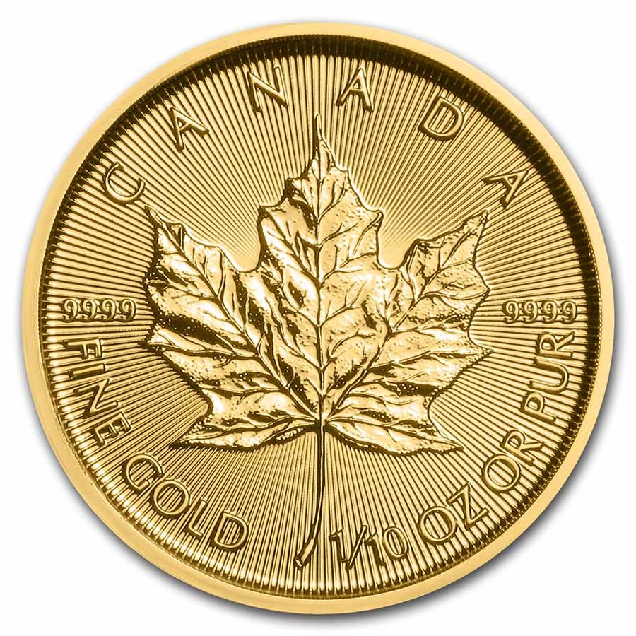 西18】GOLD 1/10 OZ 文字盤CANADA】925/SILVER