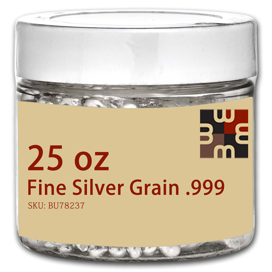 25 Oz Fine Silver Grains .999 - Bullion Mart 25 Oz Fine Silver Grains .999 - Bullion Mart