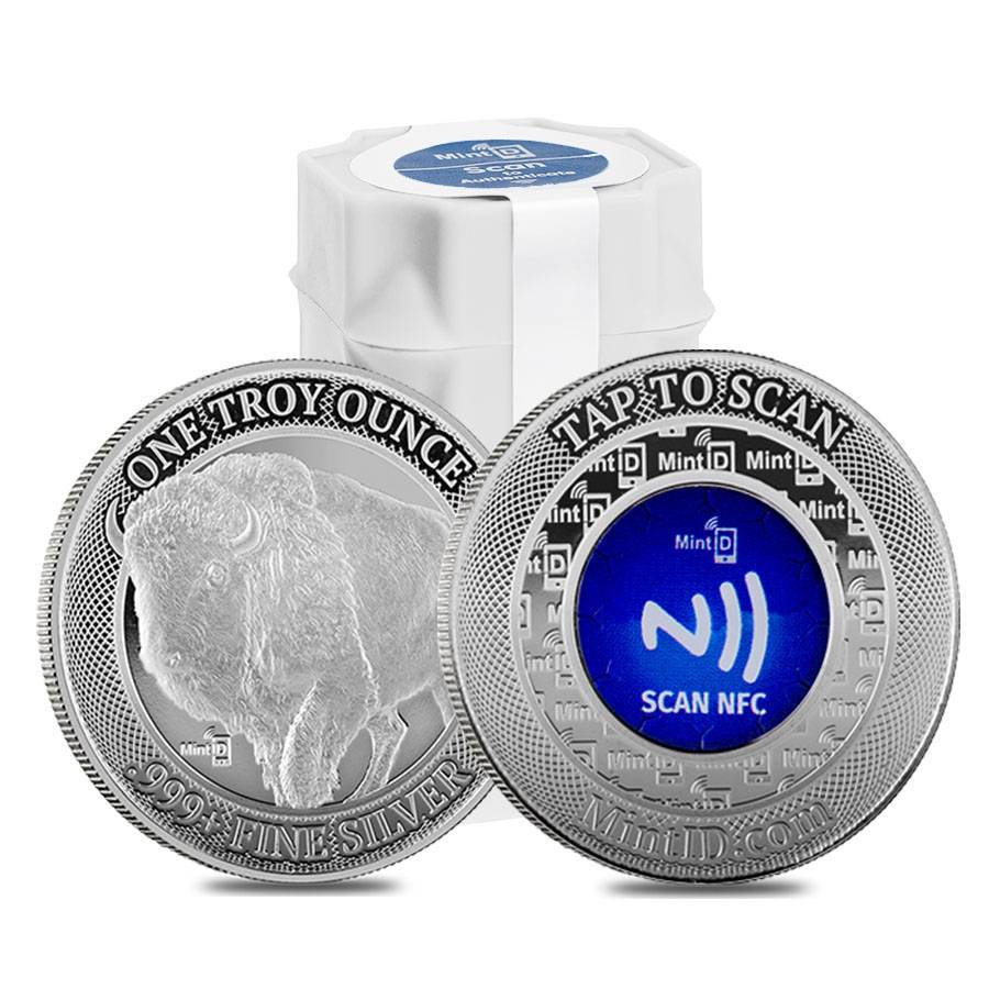 1 oz MintID Buffalo Silver Round (New) - Image 3