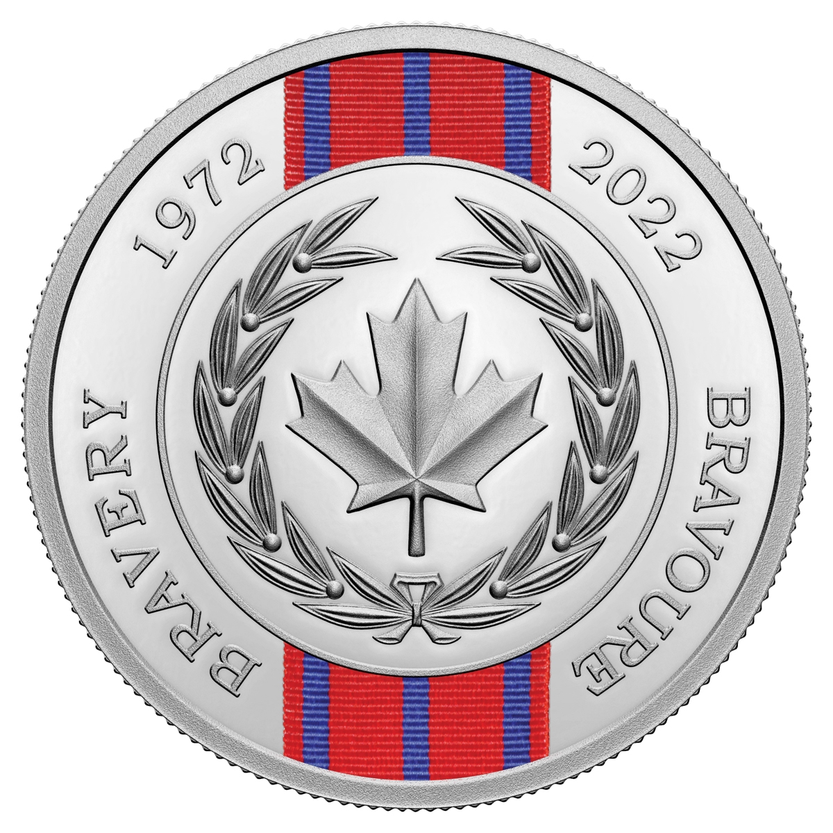 2022 $20 50th Anniversary Of The Medal Of Bravery - Pure Silver Coin