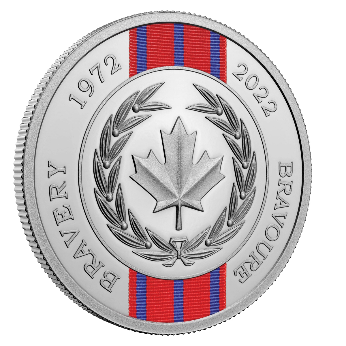 2022 $20 50th Anniversary Of The Medal Of Bravery - Pure Silver Coin - Image 2