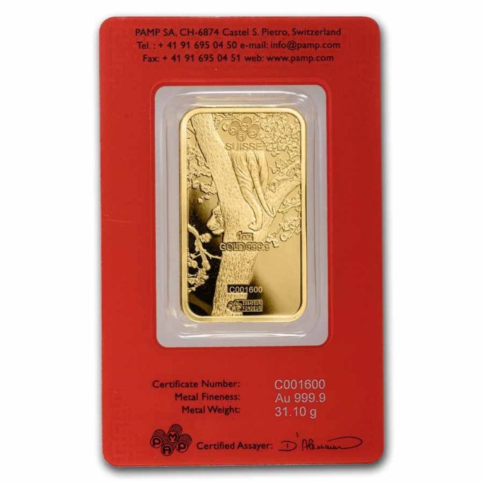 1 oz Gold Bar - PAMP Suisse Year of the Tiger (In Assay) - Image 2