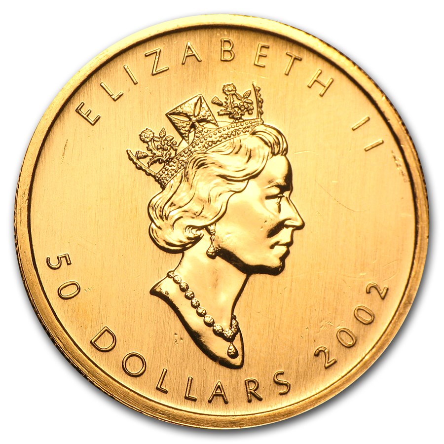 2002 Canada 1 oz Gold Maple Leaf - Bullion Mart