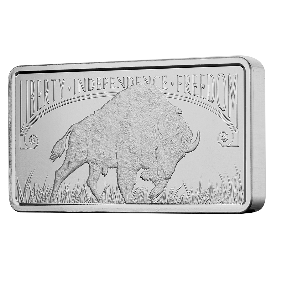 10 oz Silver Bar Liberty Trade Silver Buffalo - Image 3
