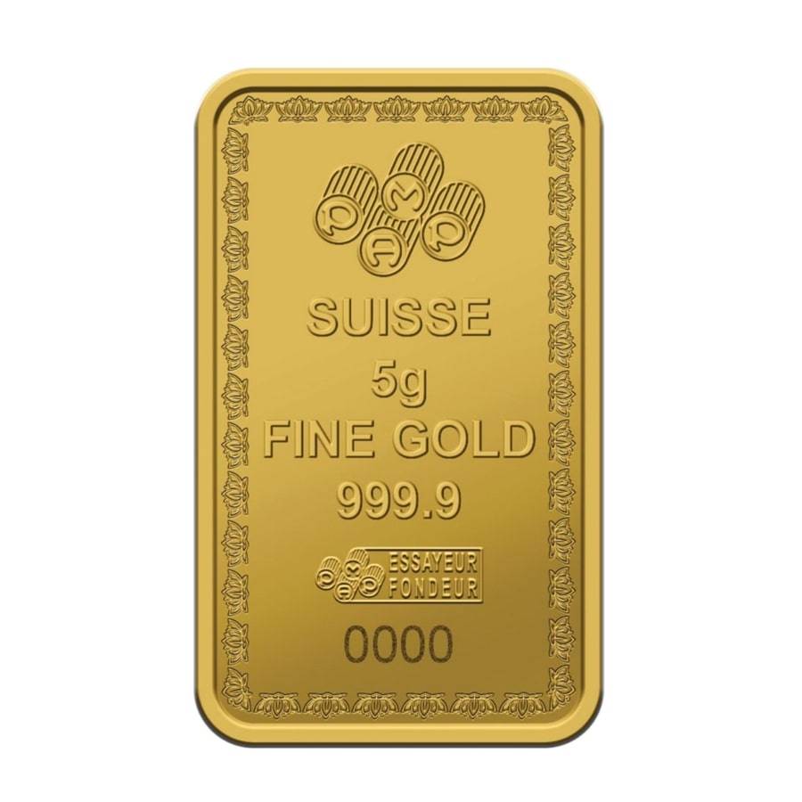 2022 5 gram PAMP Suisse Diwali Lakshmi Gold Bar .9999 Fine (In Assay) - Image 5