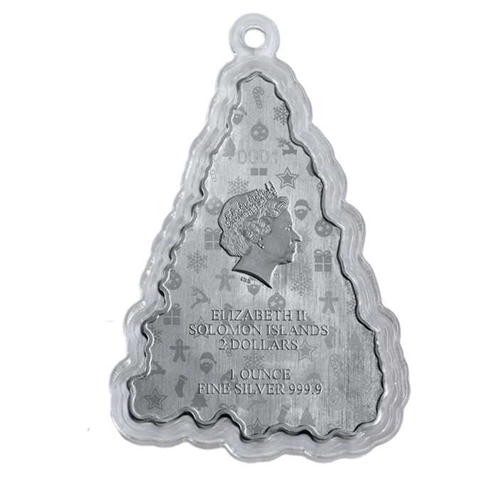 $2 Fine Silver Coin – Christmas Holiday Tree - Image 4