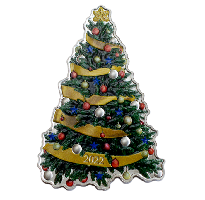 $2 Fine Silver Coin – Christmas Holiday Tree