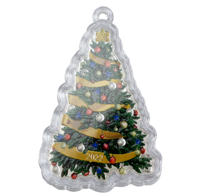 $2 Fine Silver Coin – Christmas Holiday Tree - Image 3