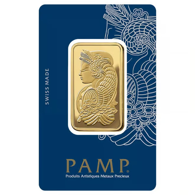 1 oz Gold Bar PAMP Suisse Lady Fortuna Veriscan Carbon Neutral (In Assay) - Image 2