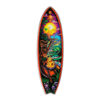 ENFORCER Drew Brophy Surfboards 1 Oz Fine Silver Coin With Color 2