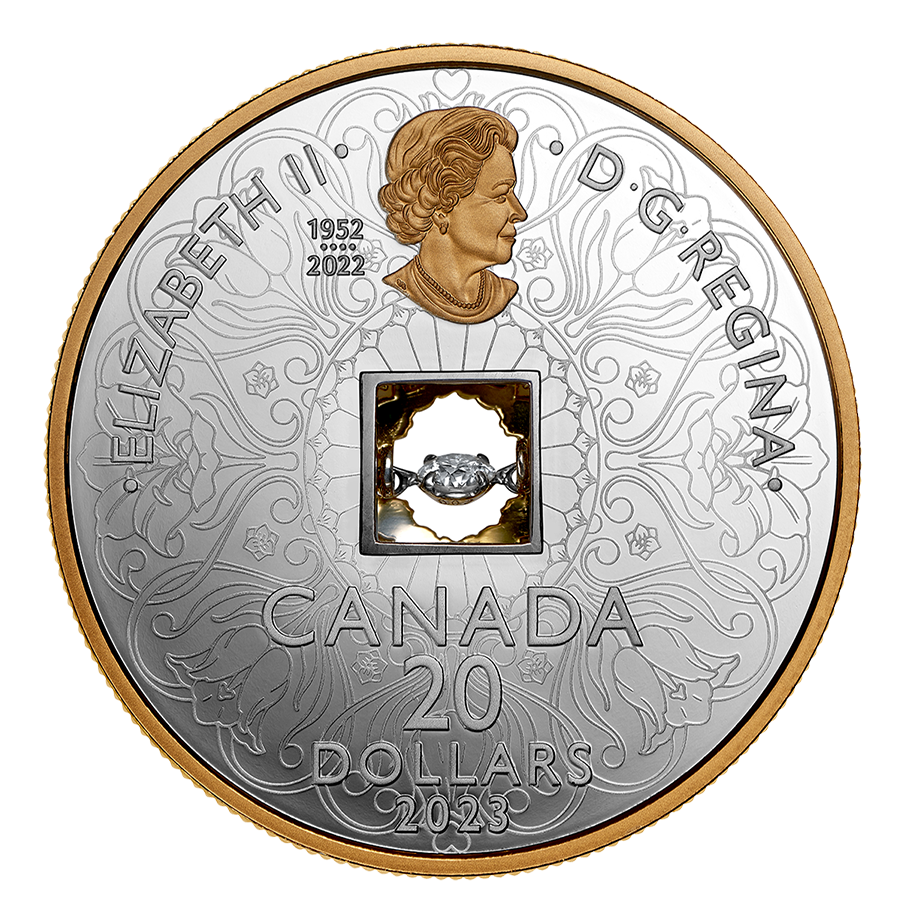 Pure Silver Coin – Dancing DiamondTM Sparkle of the Heart - Image 4