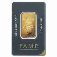 PAMP Suisse 999.9 Pure 1 oz Gold Bar - Bullion Mart