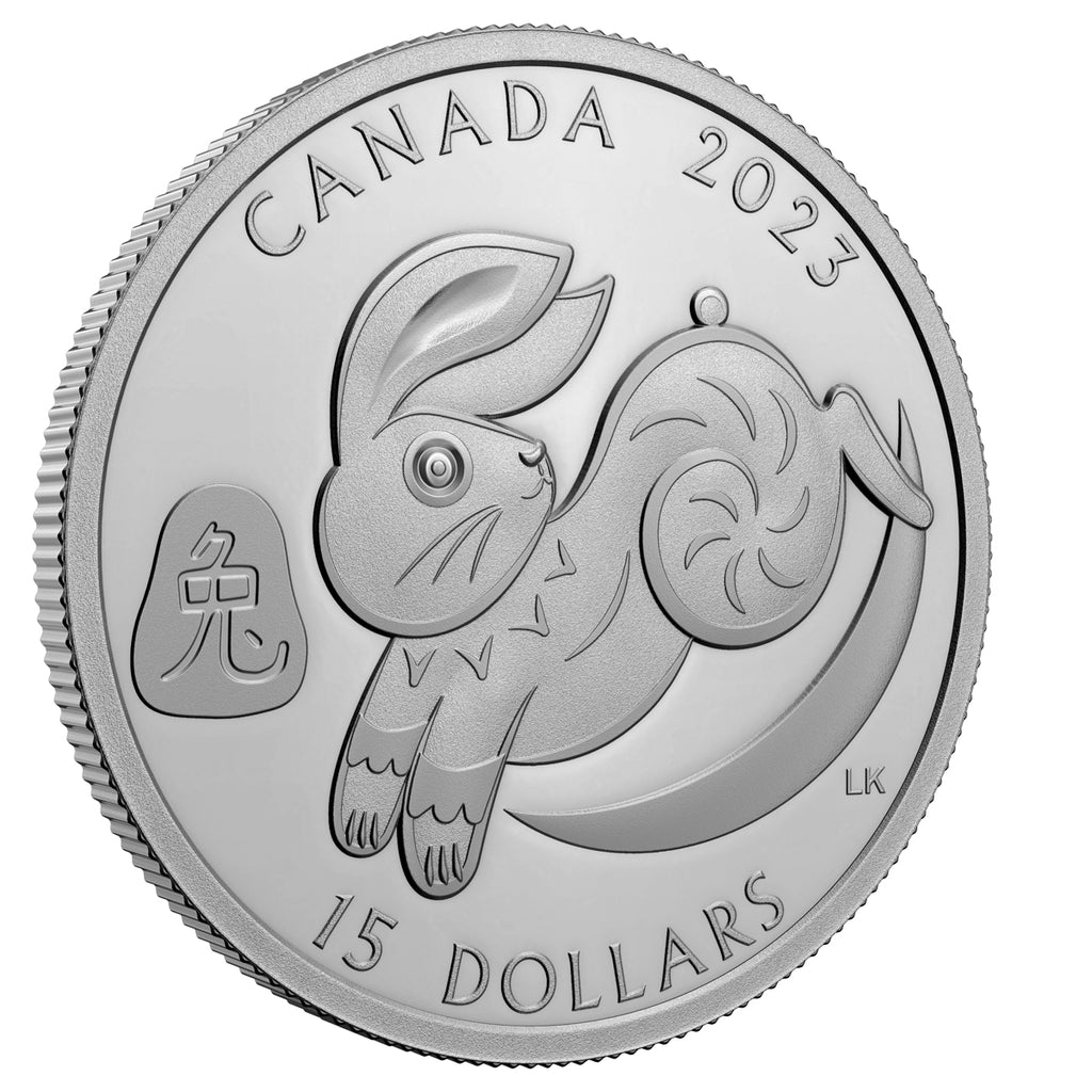 2023 $15 Lunar Year of the Rabbit - Fine Silver Coin - Bullion Mart