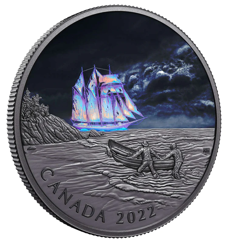 2022 $50 Canadian Ghost Ship - Pure Silver Coin - Bullion Mart
