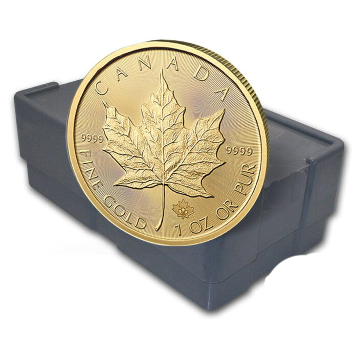 2023 Canada 1 oz Gold Maple Leaf BU Monster Box (500 Coins)