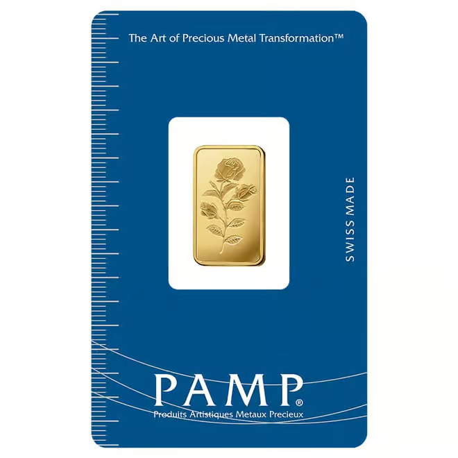 5 gram PAMP Suisse Rosa Gold Bar .9999 Fine (In Assay) - Image 2