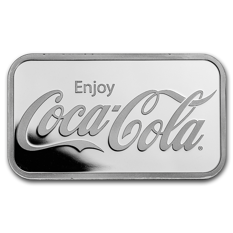 5 oz Coca Cola Pure Silver .999 Bar - Image 2