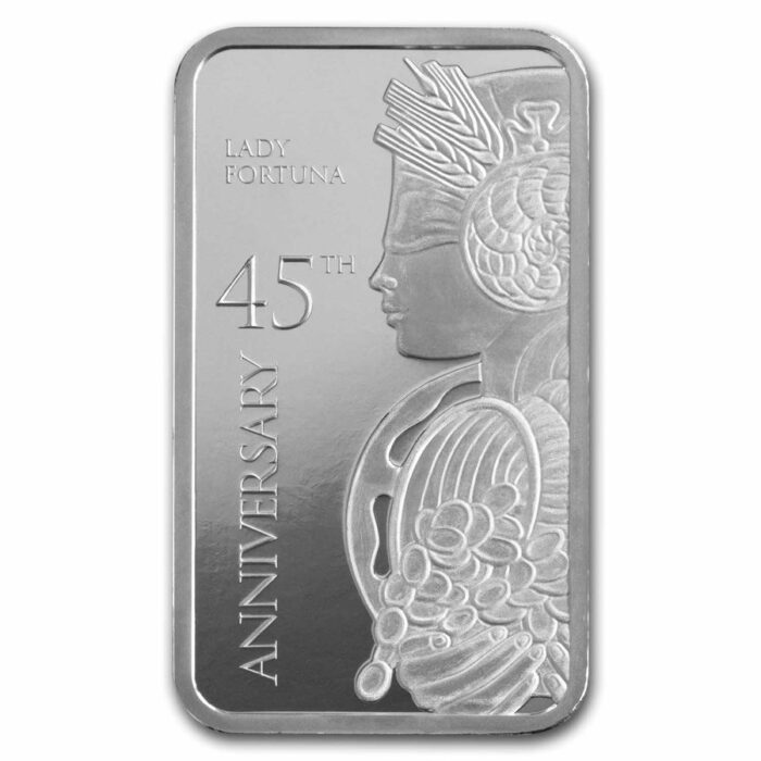 1 oz PAMP 45th Anniversary Lady Fortuna Silver Bar (In Assay) - Image 3