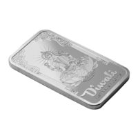 Silver 1 oz PAMP 2024 Diwali Peacocks Bar (.999 Pure Silver