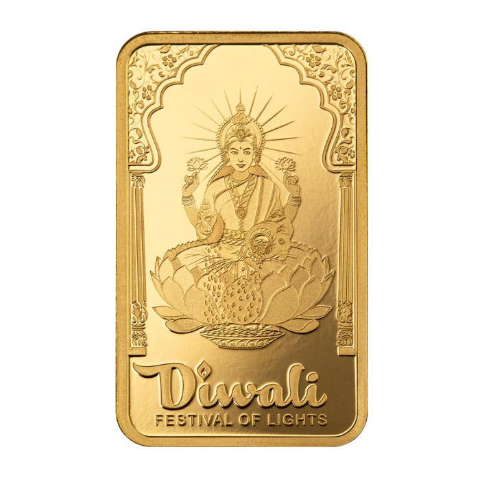 5 Gram PAMP Diwali Peacocks Gold Bar .9999 - Image 3