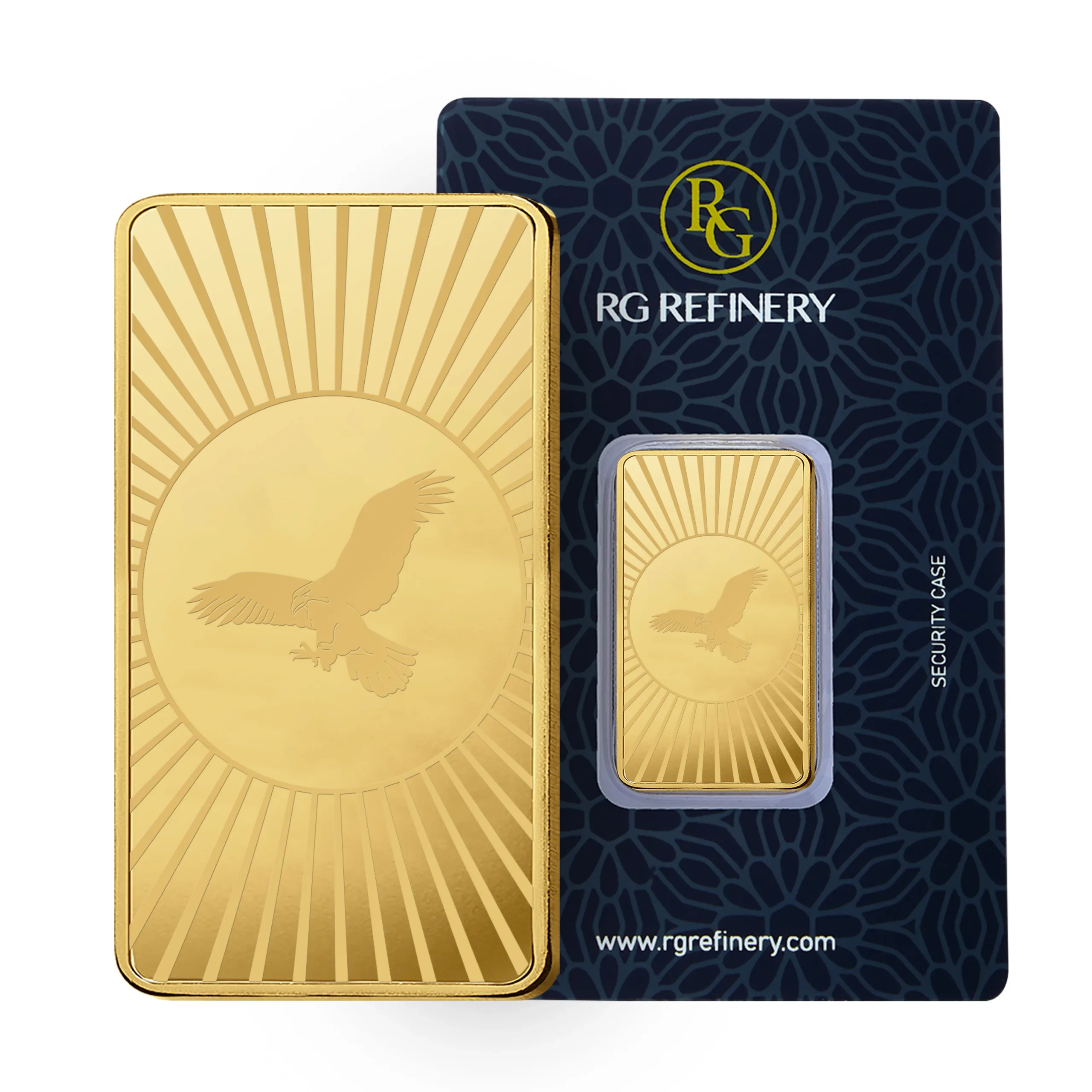 20 gram Pure Gold Falcon Bar 0.9999 - RG Refinery, UAE - Bullion Mart