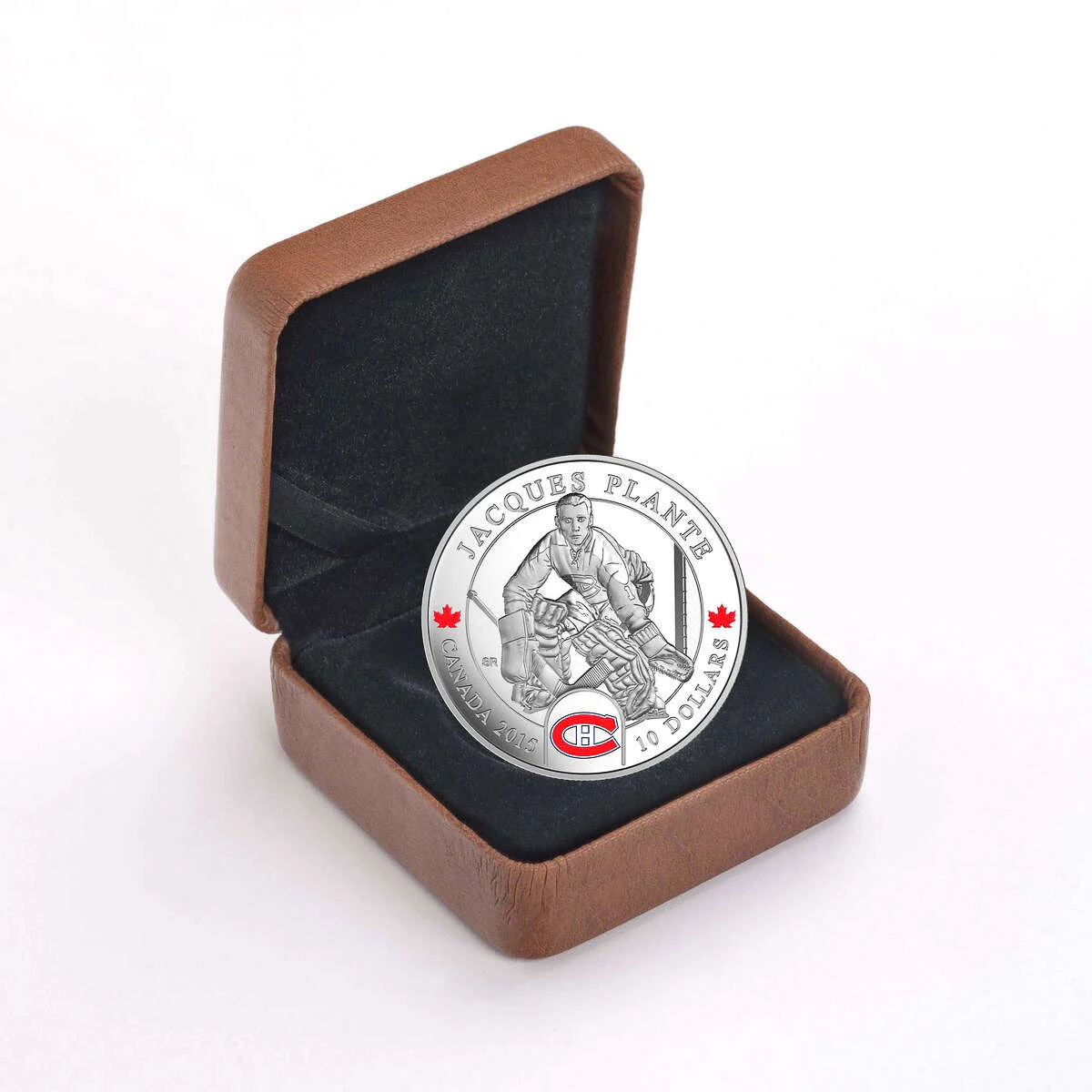 2015 $10 Goalies: Jacques Plante - Pure Silver Coin - Image 3