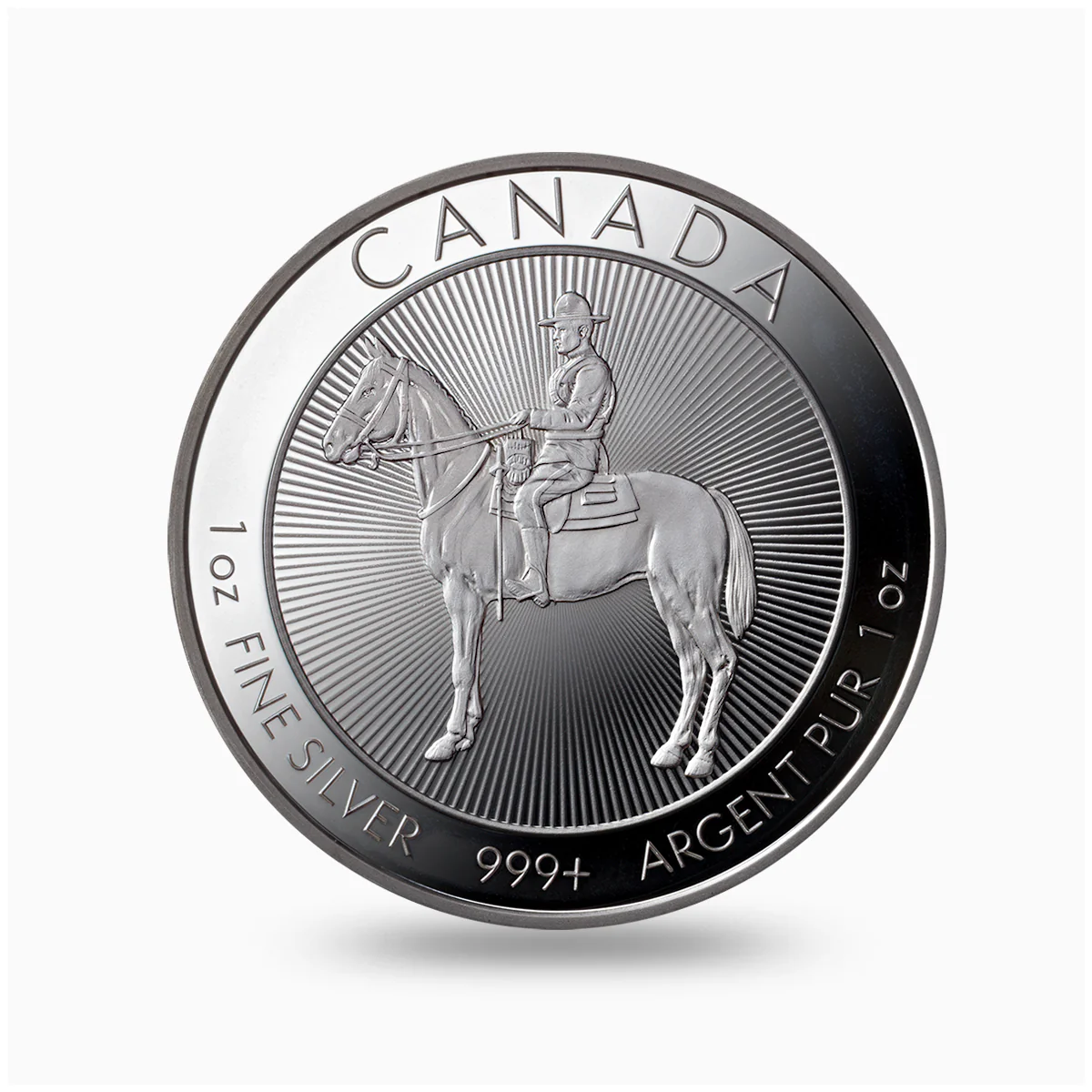Royal Canadian Mounted Police Silver 1oz Rounds, Argentia .999+
