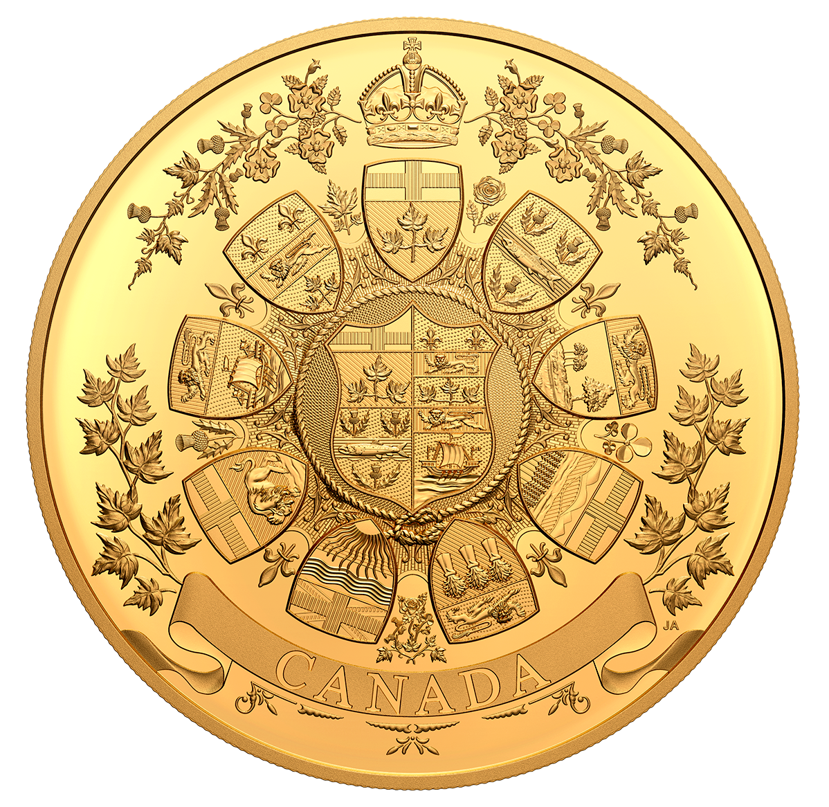 1 Kilogram Pure Gold Coin - Archival Treasures: 1912 Heraldic Design