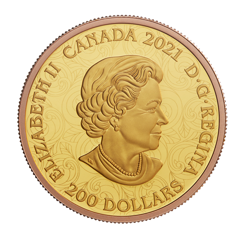 2021 1 oz. Pure Gold Pink Diamond Coin – Treasure - Image 4