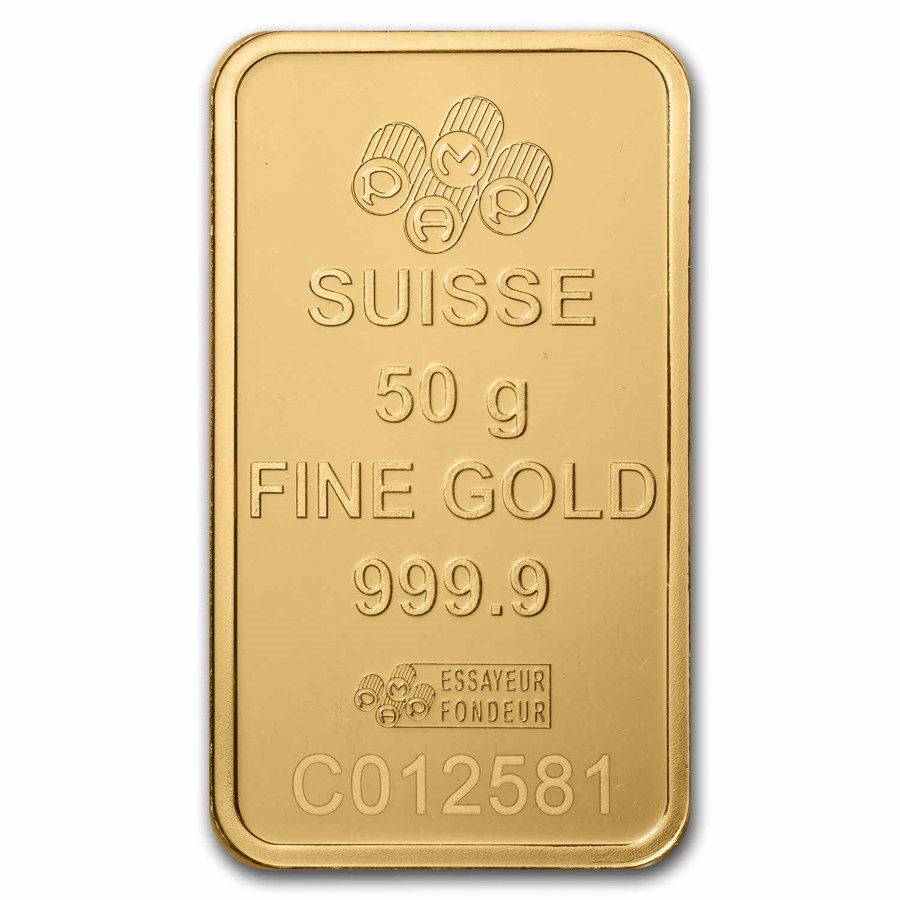 50 gram PAMP Pure Gold Rosa Bar (BU) - Image 4
