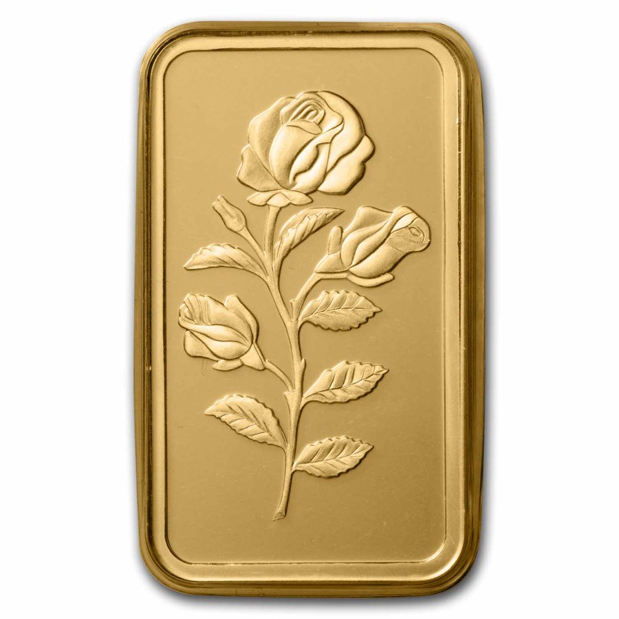 50 gram PAMP Pure Gold Rosa Bar (BU) - Image 3