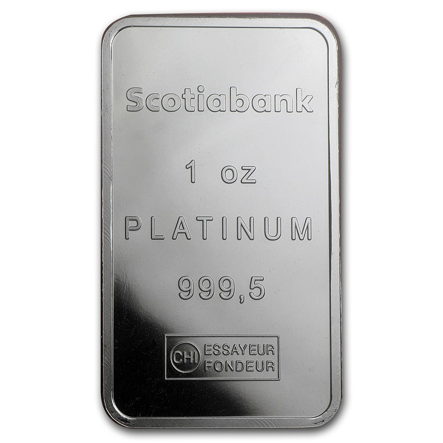 1 oz Platinum Bar - Scotiabank (In Assay) - Image 4