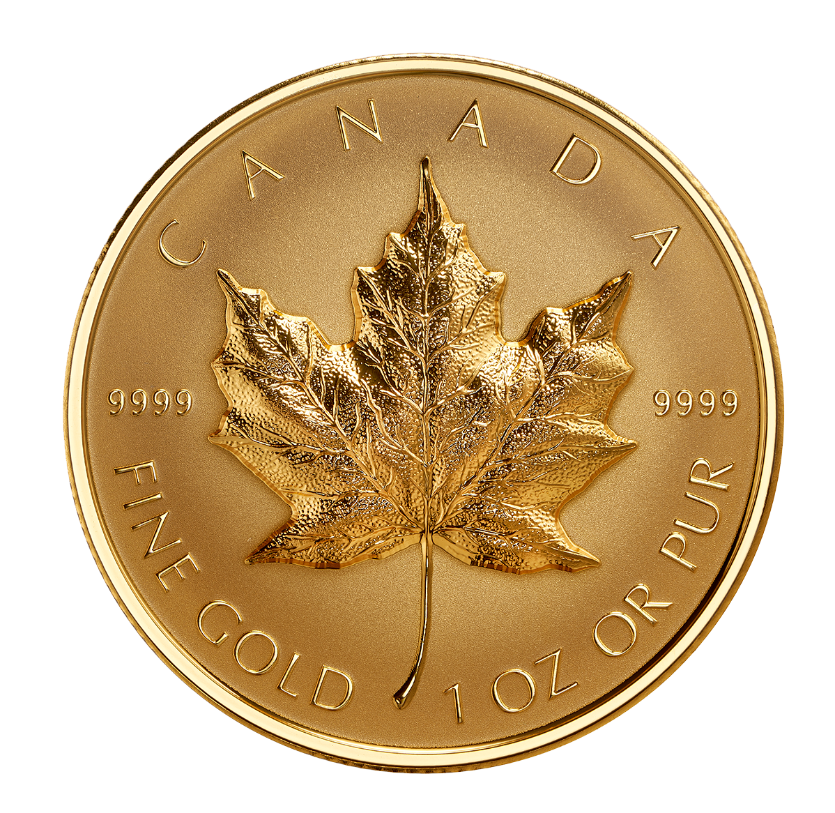 2022 Pure Gold 1 oz Coin – Ultra-High Relief Gold Maple Leaf
