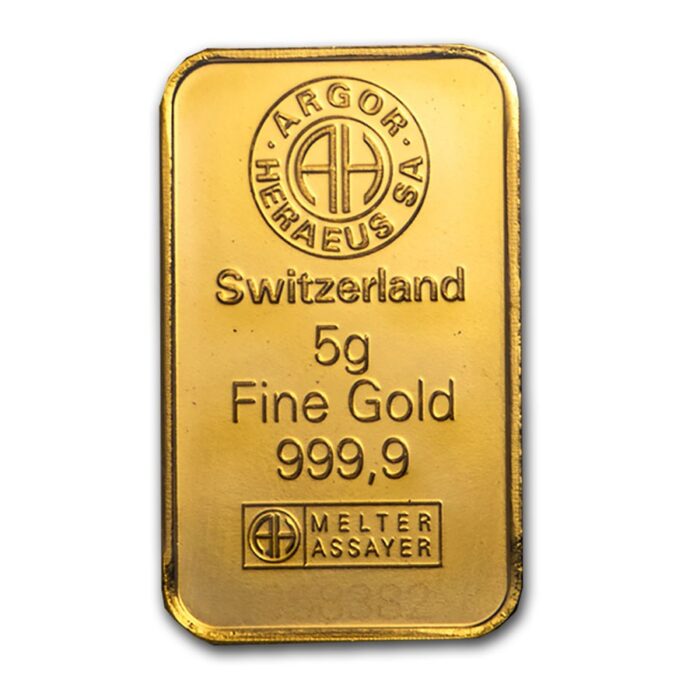 5 gram Gold Bar - Argor-Heraeus (In Assay) - Image 2
