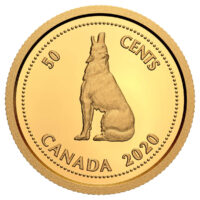 2020 Tribute to Alex Colville: Howling Wolf - 1/10th oz. Pure Gold